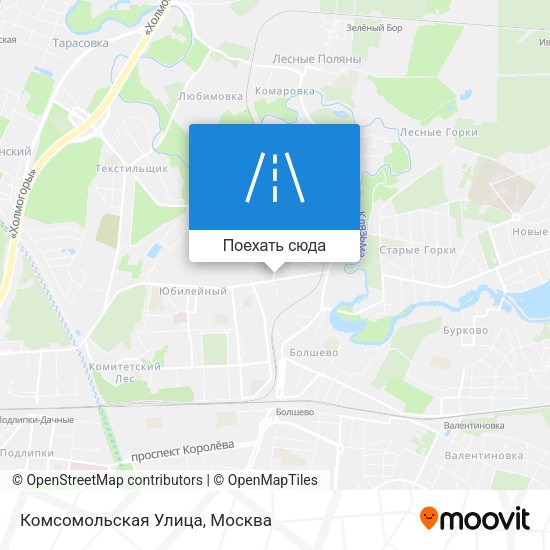 Карта Комсомольская Улица
