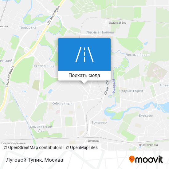 Карта Луговой Тупик