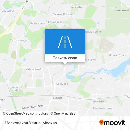 Карта Московская Улица