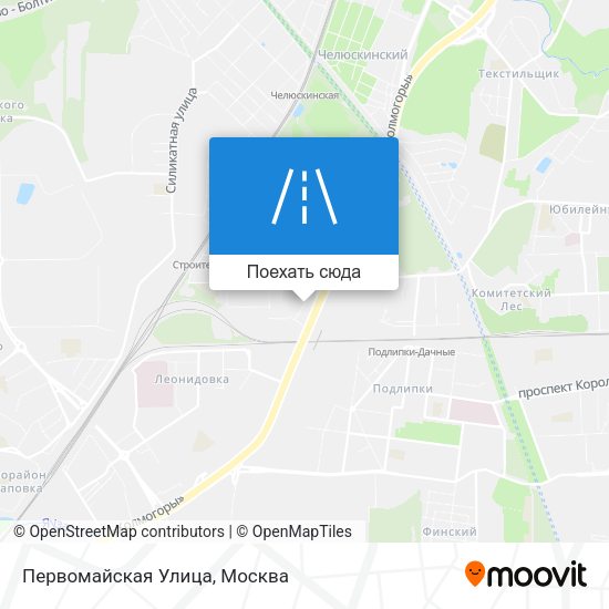 Карта Первомайская Улица