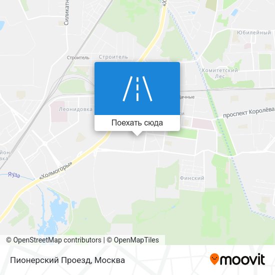 Карта Пионерский Проезд