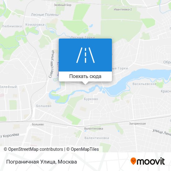 Карта Пограничная Улица