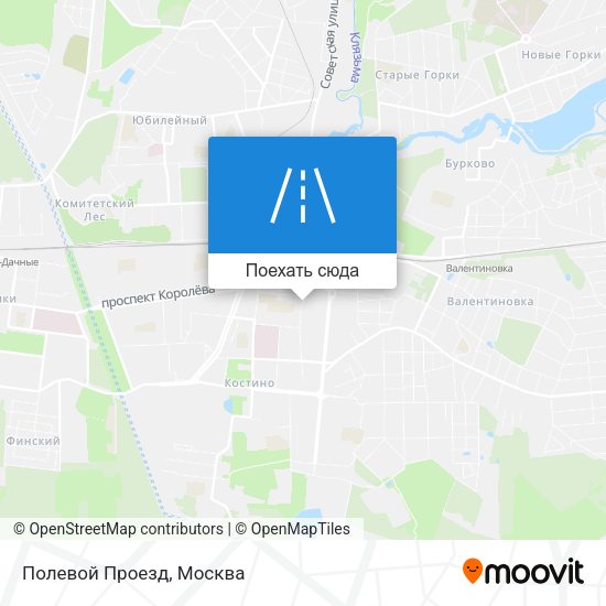 Карта Полевой Проезд