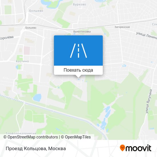 Карта Проезд Кольцова