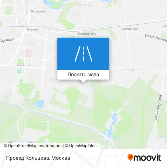 Карта Проезд Кольцова