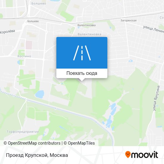 Карта Проезд Крупской