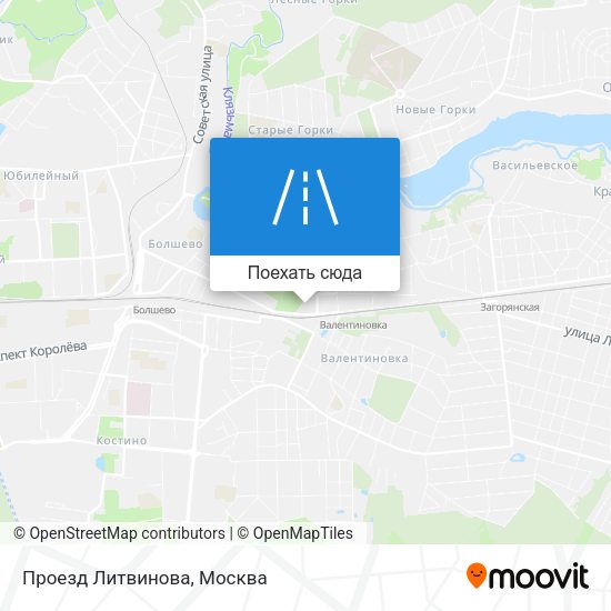 Карта Проезд Литвинова