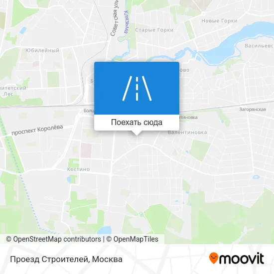 Карта Проезд Строителей