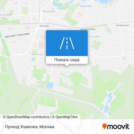 Карта Проезд Ушакова