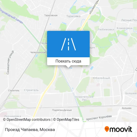 Карта Проезд Чапаева