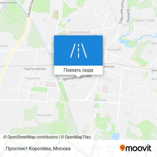 Карта Проспект Королёва