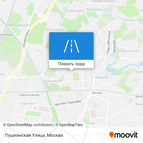 Карта Пушкинская Улица
