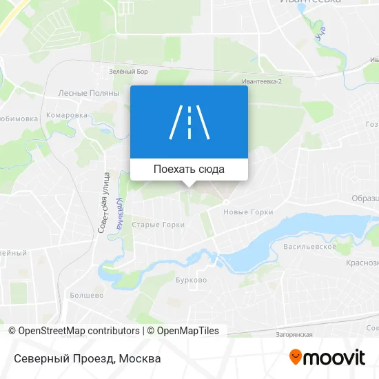 Карта Северный Проезд