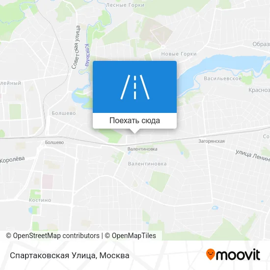 Карта Спартаковская Улица