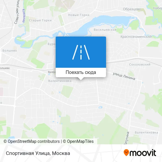 Карта Спортивная Улица