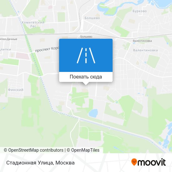 Карта Стадионная Улица