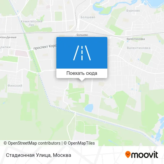 Карта Стадионная Улица