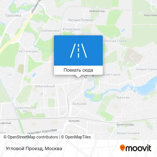 Карта Угловой Проезд