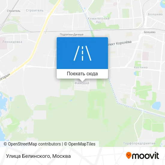 Карта Улица Белинского