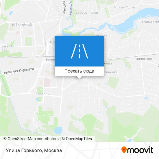 Карта Улица Горького