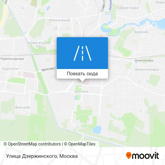 Карта Улица Дзержинского