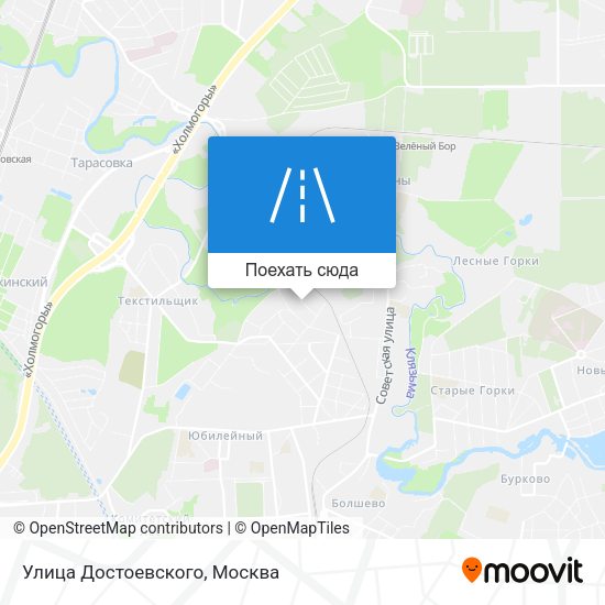 Карта Улица Достоевского