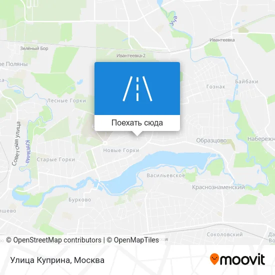 Карта Улица Куприна
