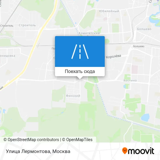 Карта Улица Лермонтова