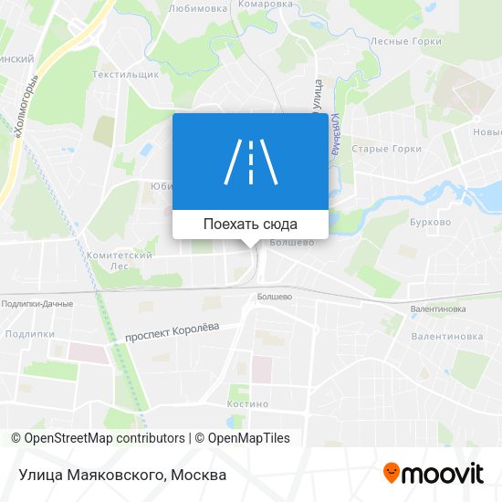 Карта Улица Маяковского