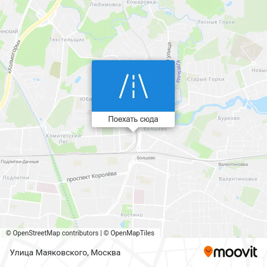 Карта Улица Маяковского