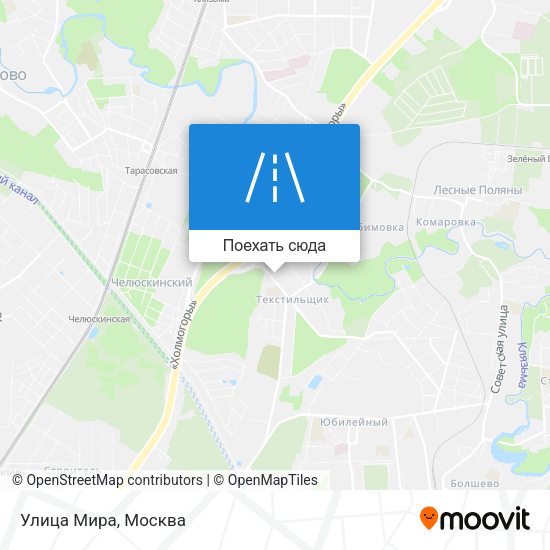 Карта Улица Мира