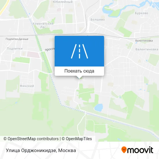 Карта Улица Орджоникидзе