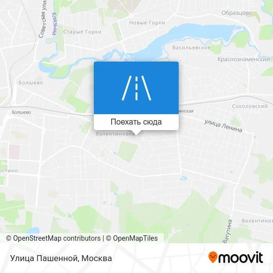 Карта Улица Пашенной