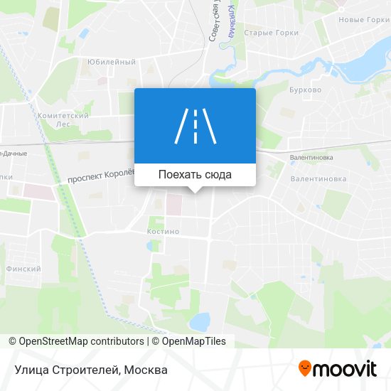 Карта Улица Строителей