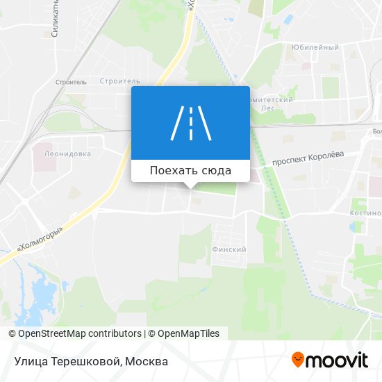 Карта Улица Терешковой