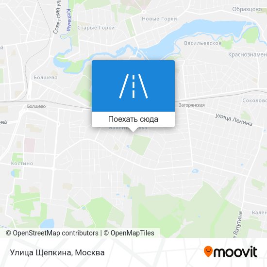 Карта Улица Щепкина