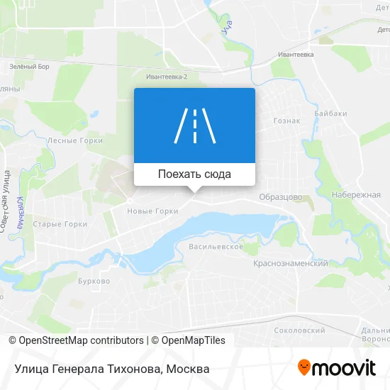 Карта Улица Генерала Тихонова