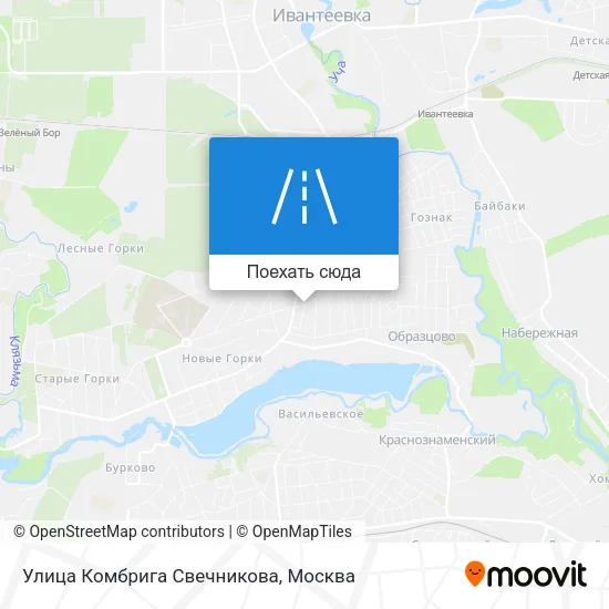 Карта Улица Комбрига Свечникова