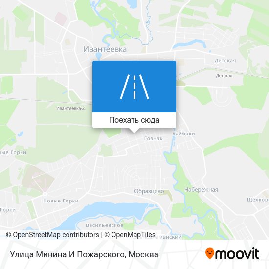 Карта Улица Минина И Пожарского