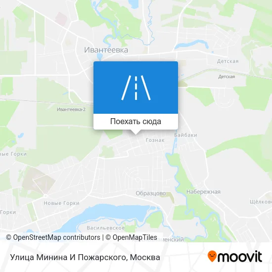 Карта Улица Минина И Пожарского