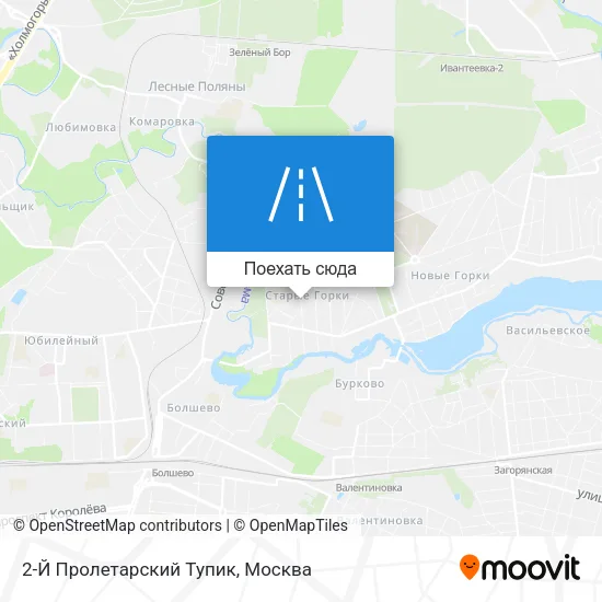 Карта 2-Й Пролетарский Тупик