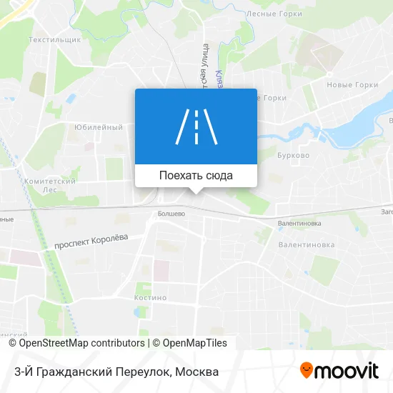 Карта 3-Й Гражданский Переулок