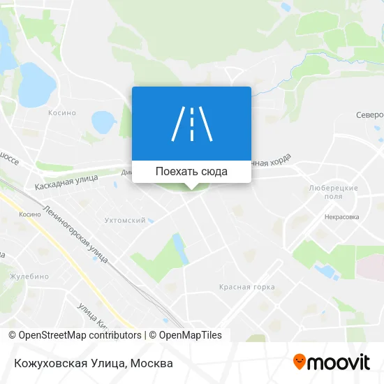 Карта Кожуховская Улица