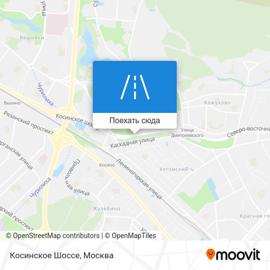 Карта Косинское Шоссе