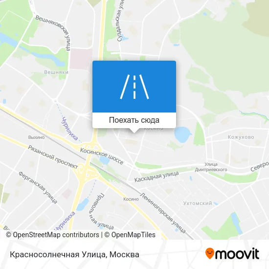 Карта Красносолнечная Улица