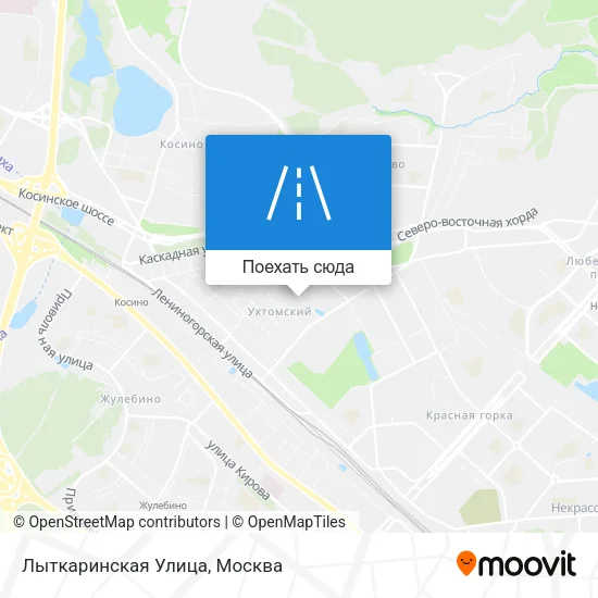 Карта Лыткаринская Улица