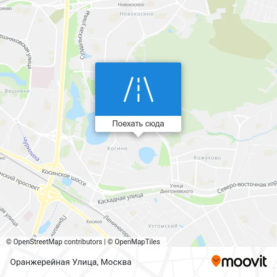 Карта Оранжерейная Улица