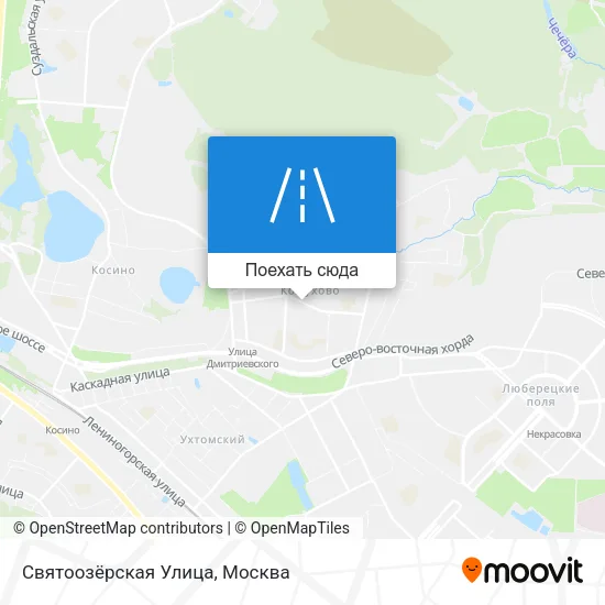 Карта Святоозёрская Улица