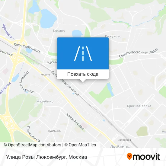 Карта Улица Розы Люксембург