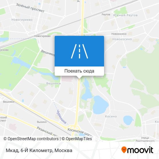Карта Мкад, 6-Й Километр